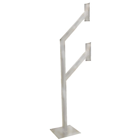 CDVI GNP-2CL-SS Goose Neck Post Car Height Stainless Steel